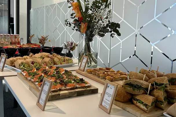Delicacies at the breakfast buffet Breakfast buffet