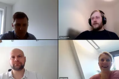 Virtual breakfast at Babtec. The Dresden office had a virtual breakfast.