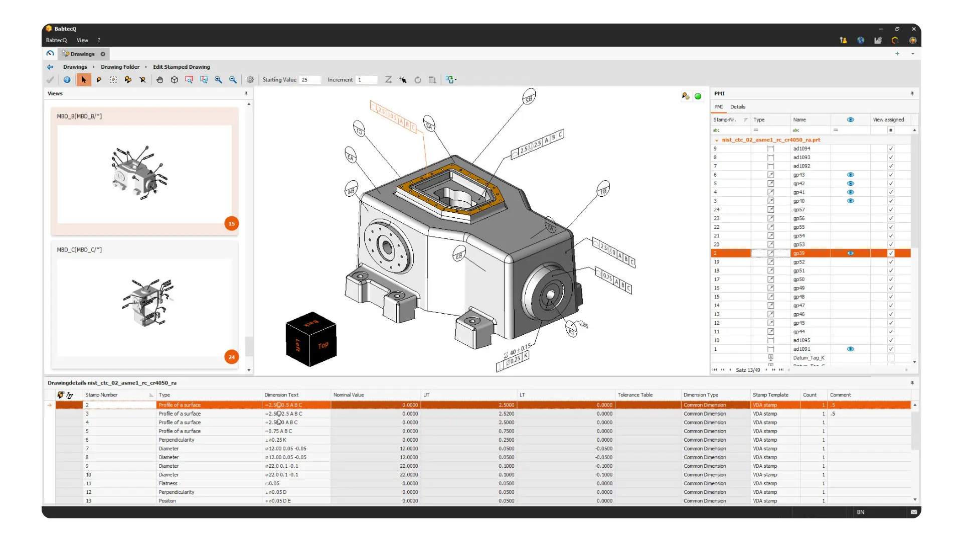 Screenshot: 3D CAD in BabtecQ