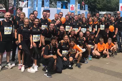 Babtec at the Schwebebahnlauf 2019 The Babtec team at the Schwebebahnlauf 2019