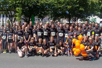 Suspension railway run 2018 Group photo of the Babtec runners at the 2018 suspension railway race