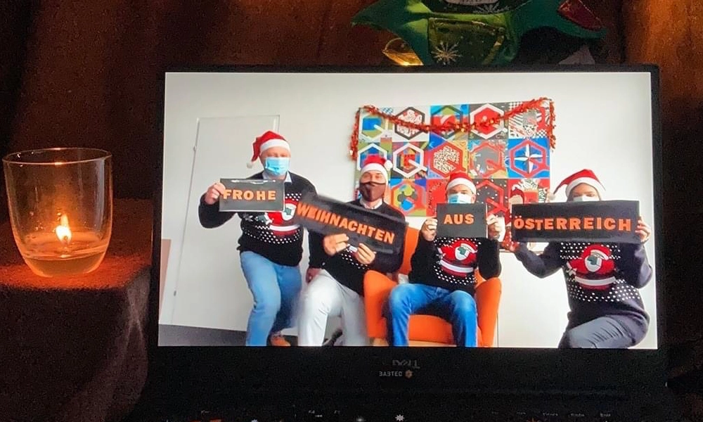 Our colleagues at the Christmas live stream.