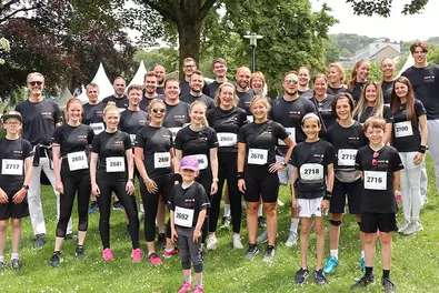 Team Babtec at the suspension railway run 2022 Group photo of Team Babtec at the suspension railway run 2022