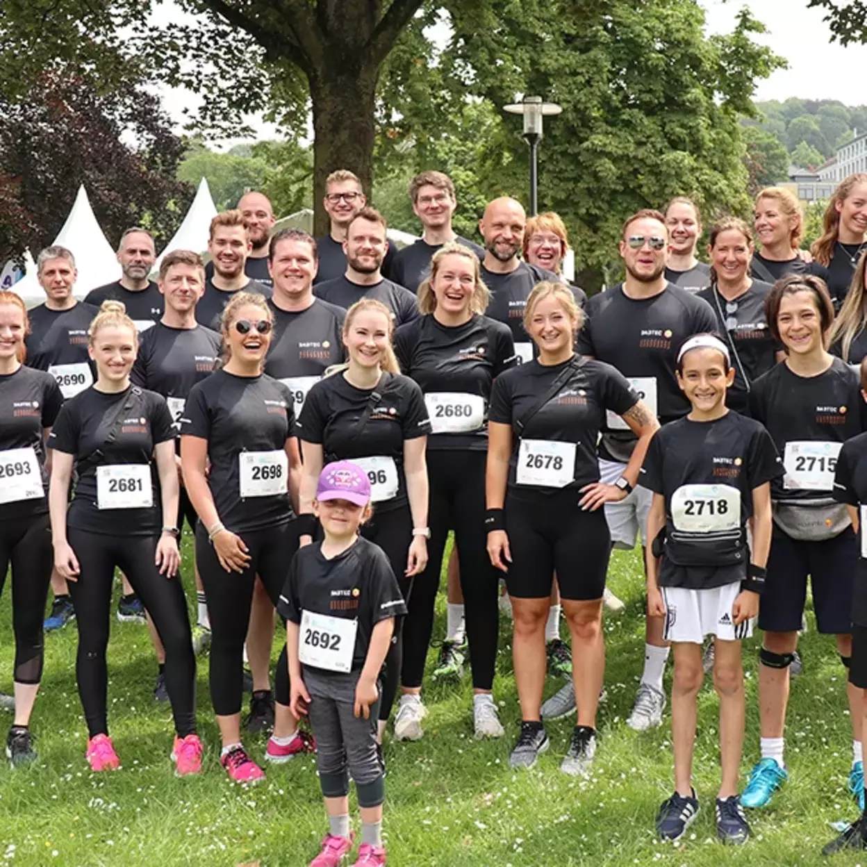 Team Babtec at the suspension railway run 2022 Group photo of Team Babtec at the suspension railway run 2022
