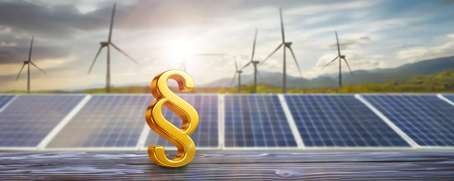 Energy Efficiency Act: Paragraph symbol, solar installations and wind turbines