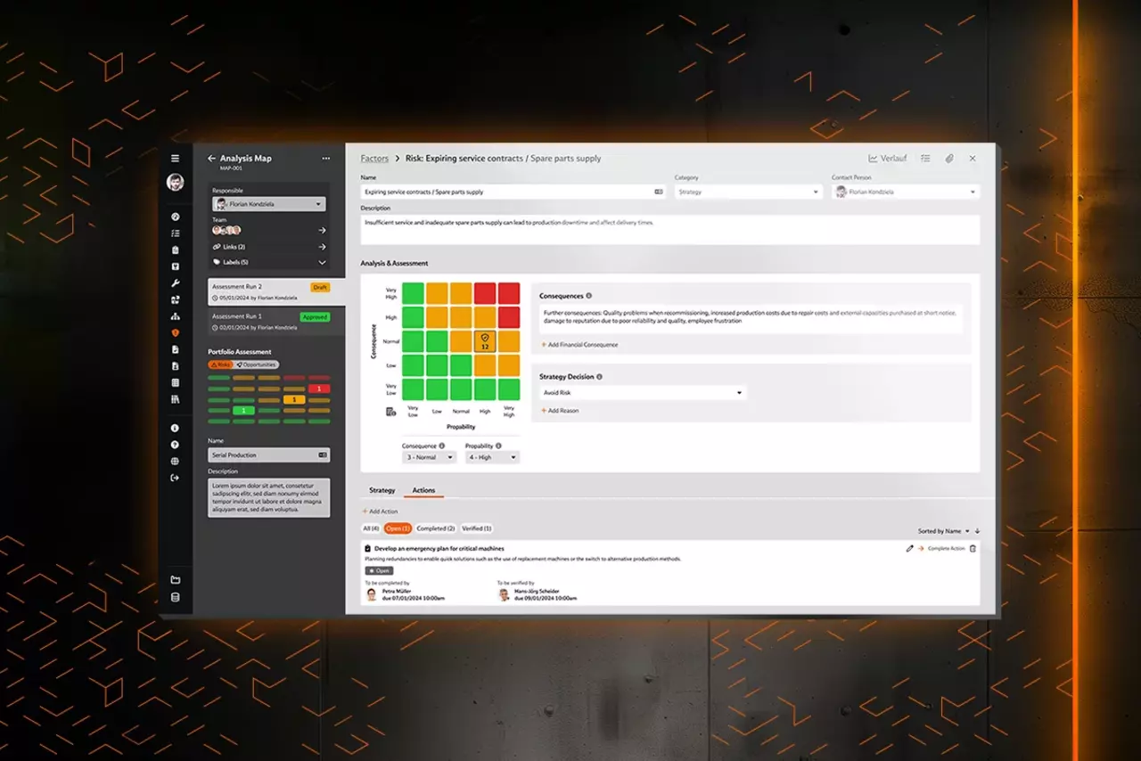 The New "Risk Management" Module in Babtec 8 Screenshot of the "Risk Management" module in Babtec 8
