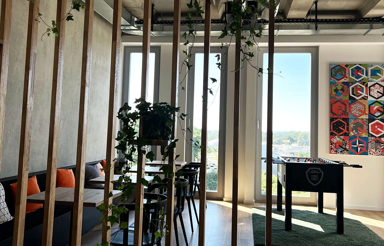 Break room in the Frankfurt am Main office