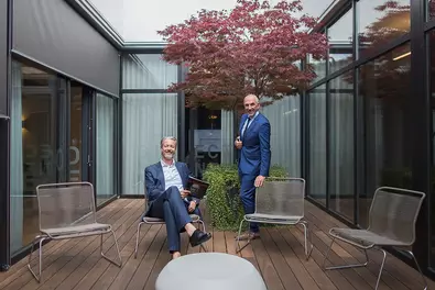 The managing directors of Babtec Informationssysteme GmbH Michael Flunkert and Waios Kastanis The managing directors of Babtec Informationssysteme GmbH Michael Flunkert and Waios Kastanis