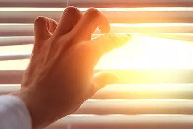 News update on Control 2021 and outlook on our plans. The future looks sunny, just as it shines through the blind in the picture.