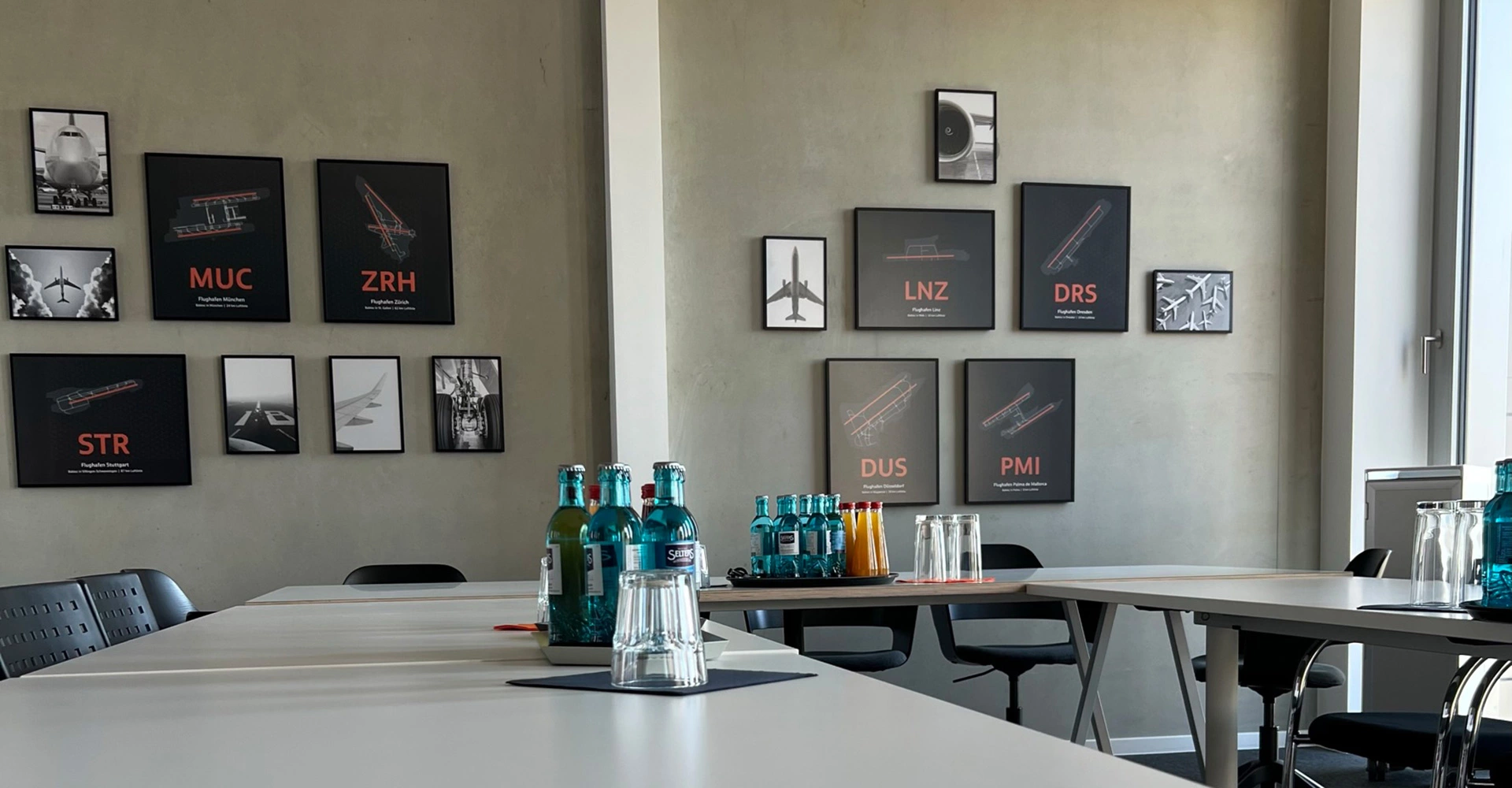 Meeting room at the Babtec site in Frankfurt am Main