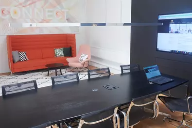 Meeting room at the Babtec site in Wuppertal