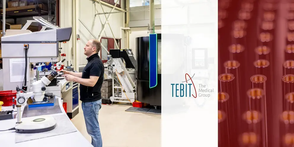 Employee works in TEBIT production