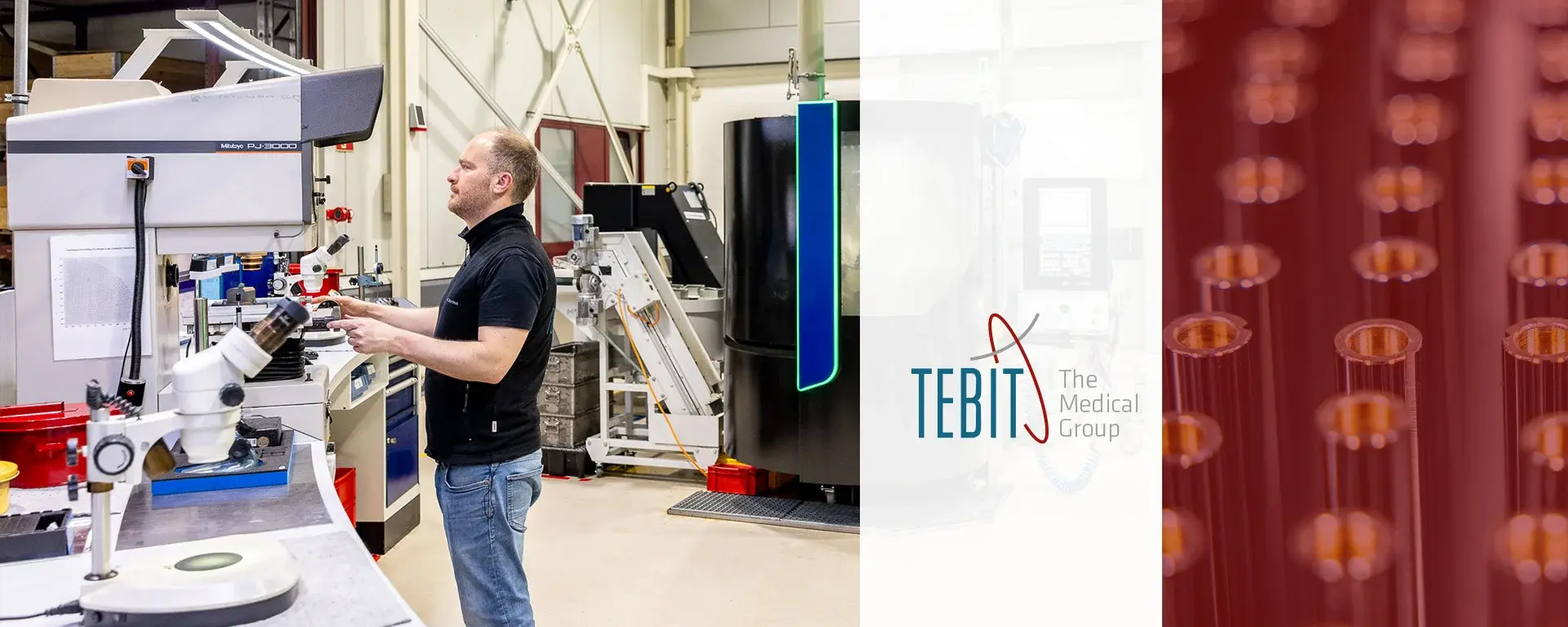 Employee works in TEBIT production
