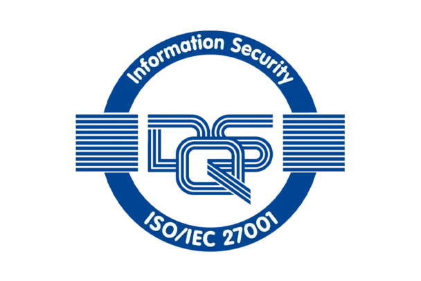ISO 27001 certification Logo of the ISO 27001 certification