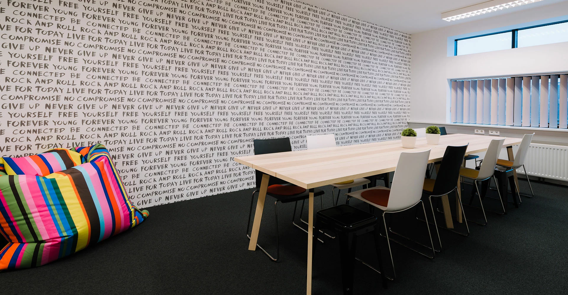 Break room at the Babtec site in Wels