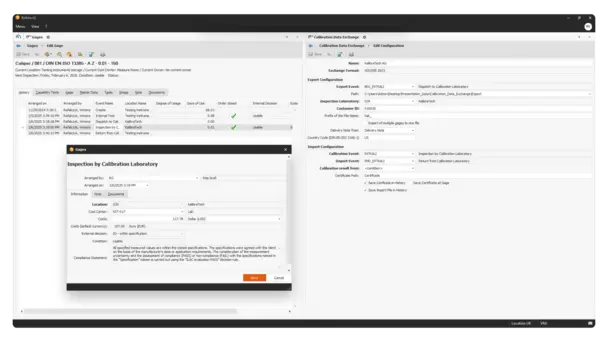 Gage Management in BabtecQ: Calibration data Gage Management in the QM software BabtecQ: Calibration data
