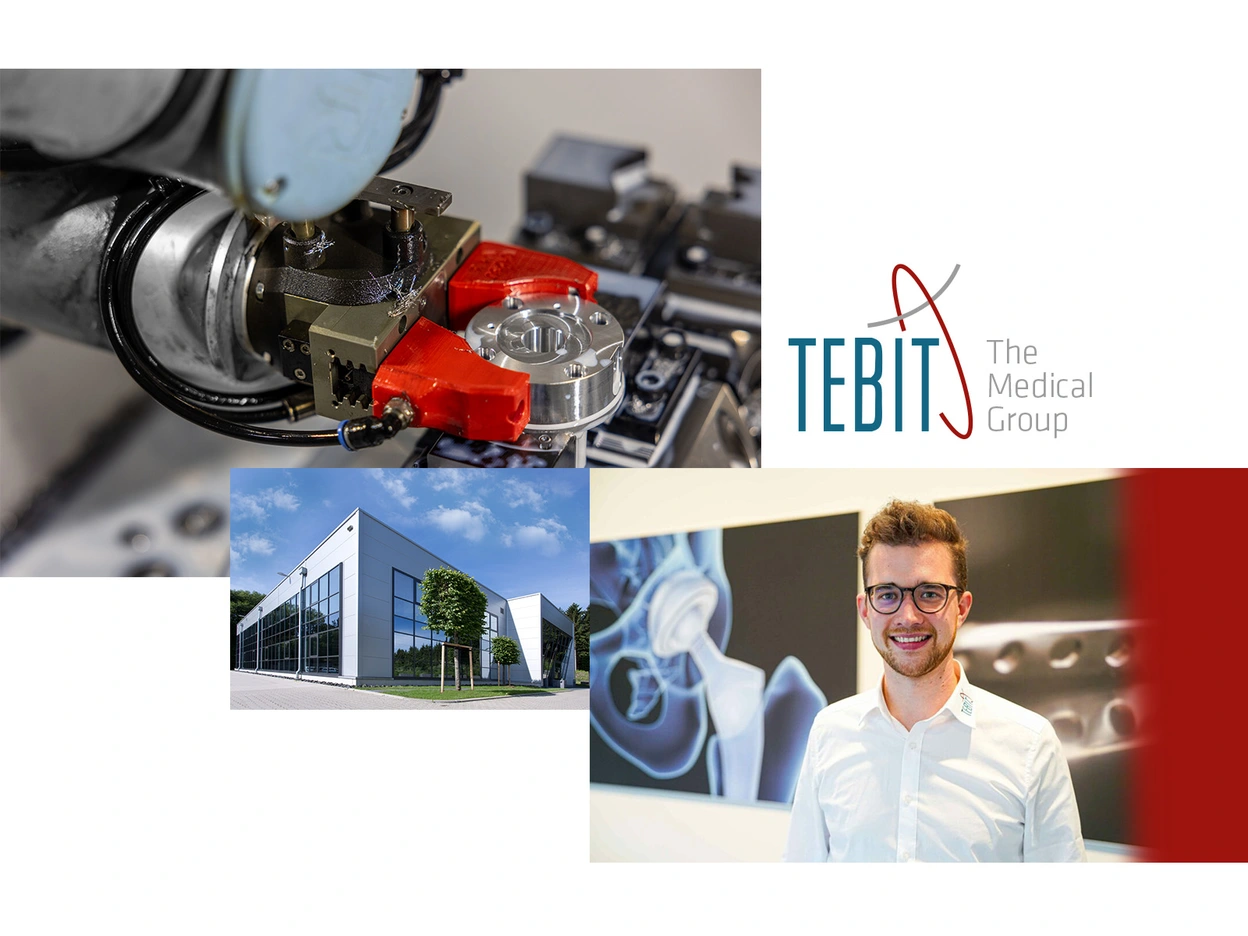 Andreas Schürholz from TEBIT and the company building